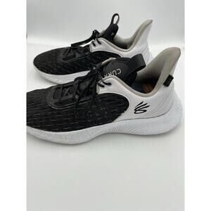 Under Armour Curry Flow 9 Basketball Shoes Mens Size 14 Black White 3025631-103